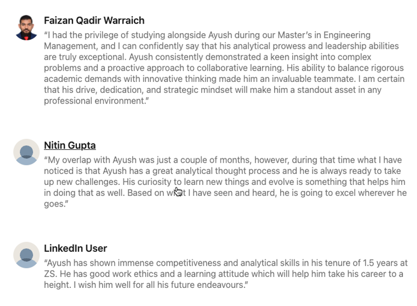 Recommendation screenshot 2