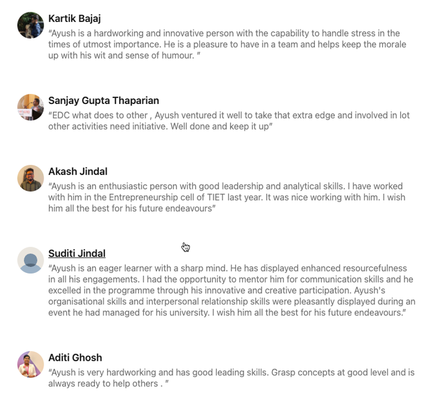 Recommendation screenshot 3