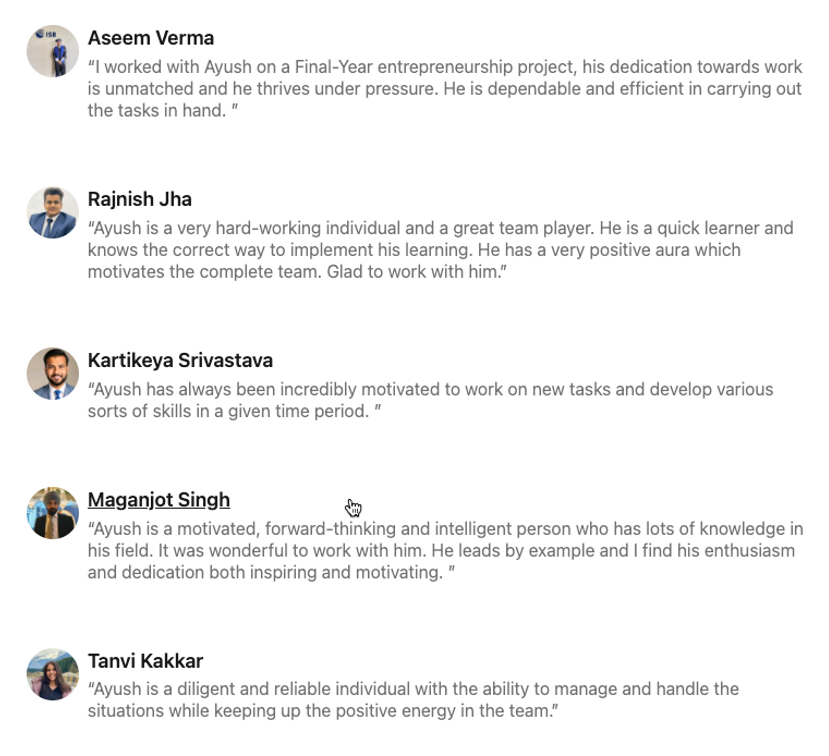 Recommendation screenshot 4